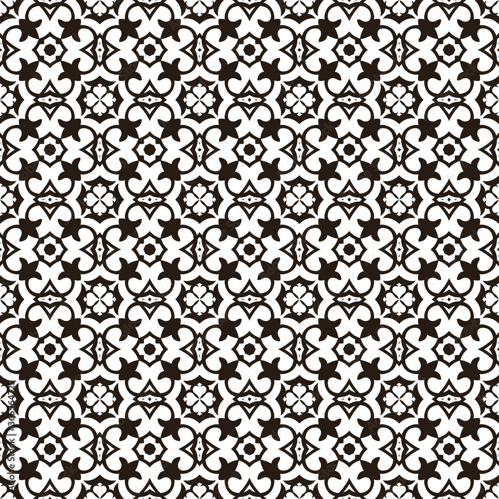 Seamless geometric ornamental vector pattern. Abstract background