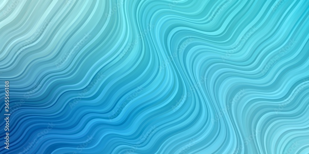 Fototapeta premium Light BLUE vector backdrop with circular arc. Colorful geometric sample with gradient curves. Pattern for ads, commercials.