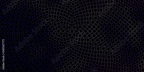 Dark Pink, Blue vector pattern with spheres. Abstract decorative design in gradient style with bubbles. Design for posters, banners.