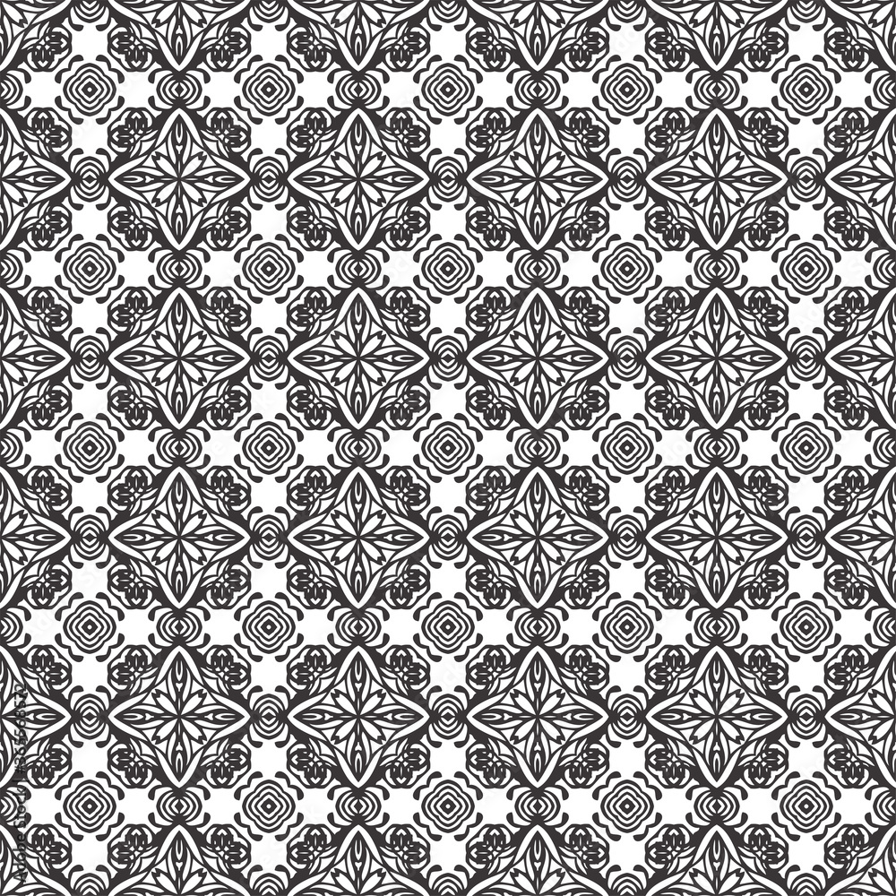 Geometric ornamental vector pattern. Seamless design.