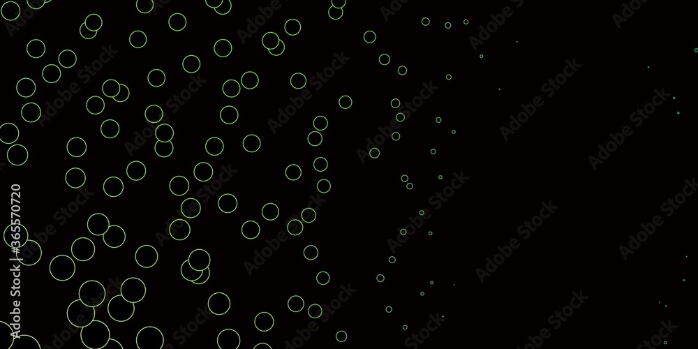 Dark Green vector background with spots. Abstract decorative design in gradient style with bubbles. Pattern for business ads. Dark Green vector background with spots. Abstract decorative design in gradient style with bubbles. Pattern for business ads.