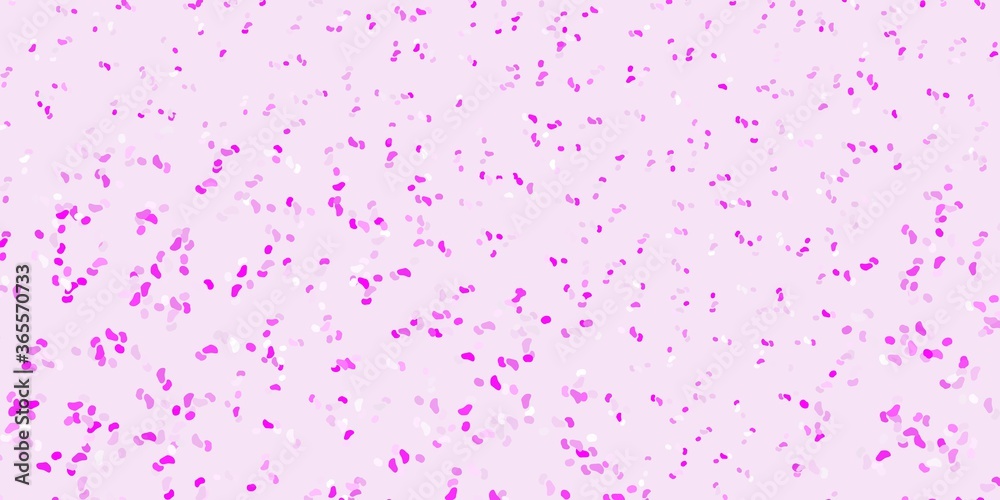 Light purple, pink vector pattern with abstract shapes. Light purple, pink vector pattern with abstract shapes.