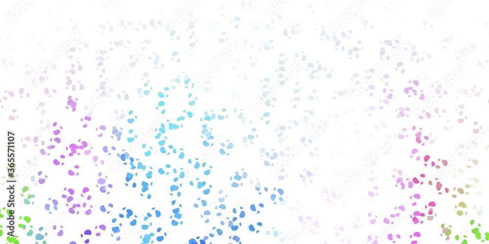 Light blue, red vector pattern with abstract shapes.