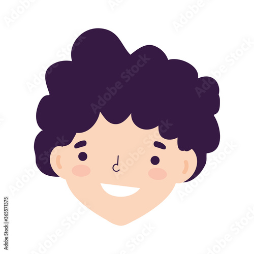 young man face character cartoon isolated design icon white background © Stockgiu