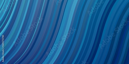 Light BLUE vector template with wry lines. Brand new colorful illustration with bent lines. Pattern for websites, landing pages.