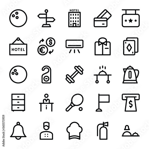 Hotel and Services Vector Icons 3