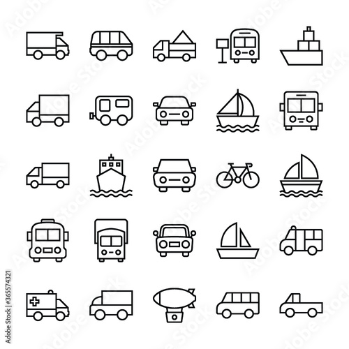 Transport Vector Icons  4