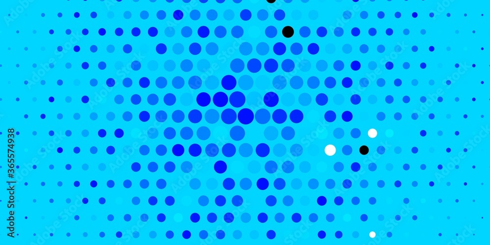 Dark BLUE vector background with bubbles. Abstract illustration with colorful spots in nature style. Pattern for websites.