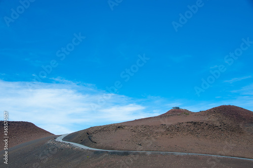 The Road to the Summit of Haleakala  Volcano  Maui  Hawaii