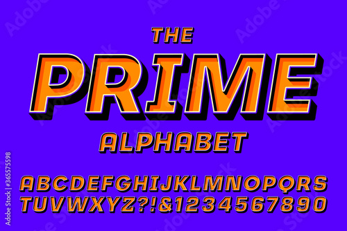 A Bold Italic Sans Serif Alphabet with Bright Colors and 3d Effects. The Attention-Getting Color Palette is Ideal for Business Branding.