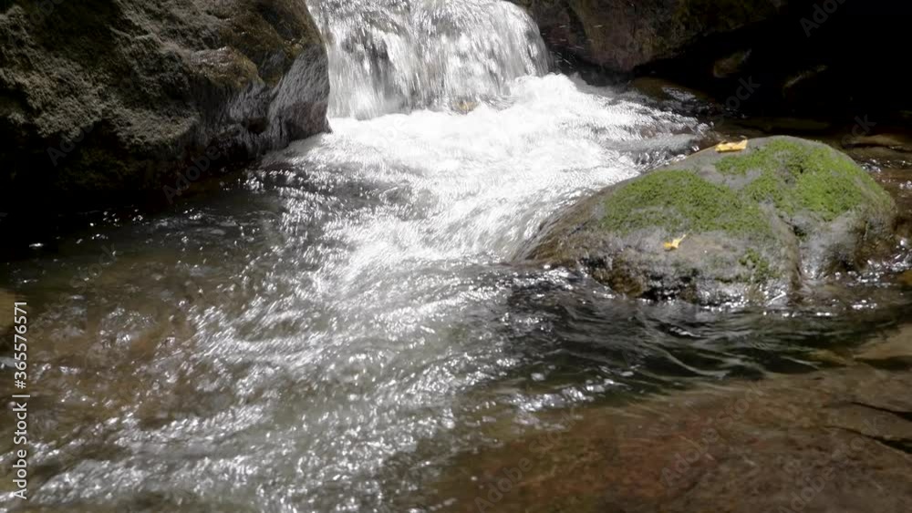 The waterfalls that flow down the gorges and clear water look beautiful. The waterfalls that flow down the gorges and clear water look beautiful.
