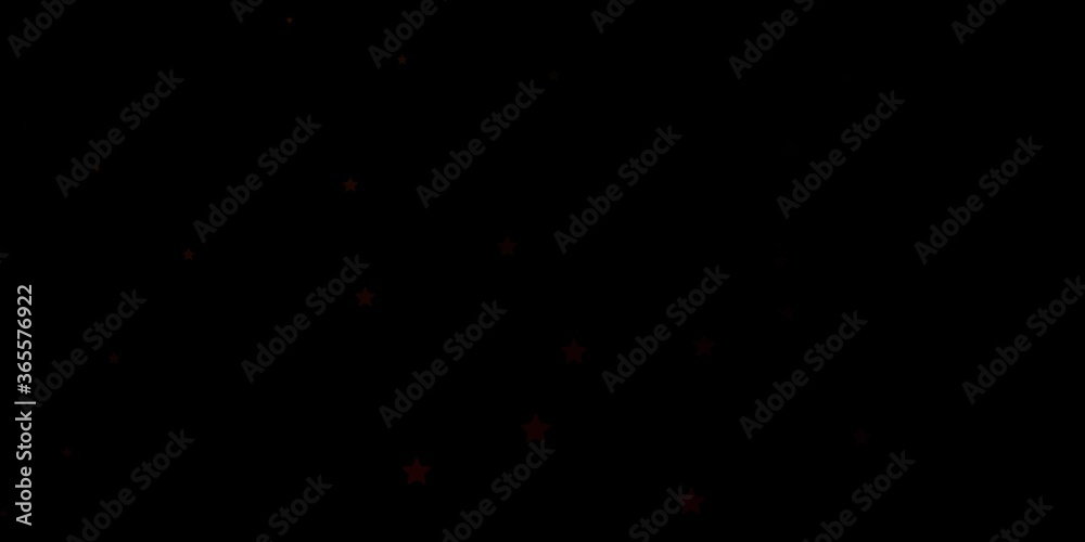Dark Red vector layout with bright stars. Modern geometric abstract illustration with stars. Pattern for websites, landing pages.