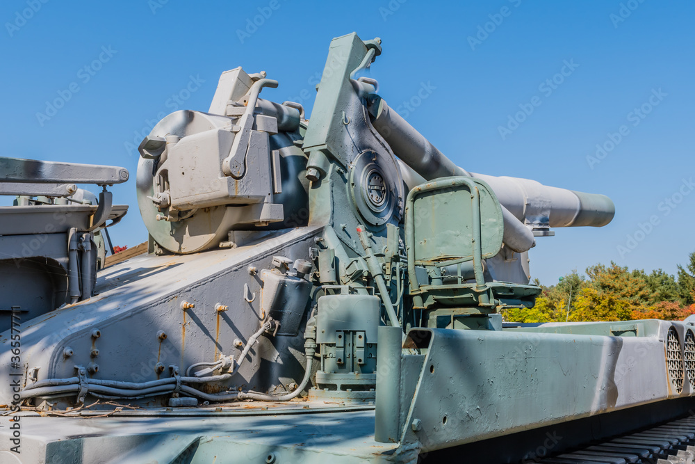 Piece of military artillery