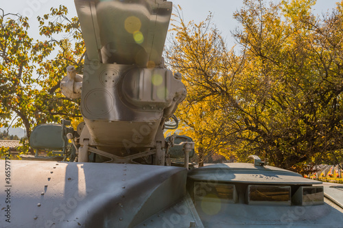 Under barrel of howitzer photo