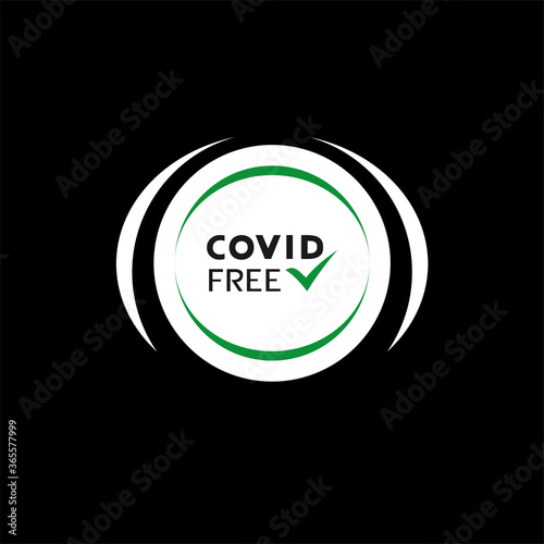 Design of covd free area message