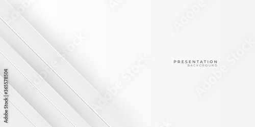 Modern abstract light silver 3d background vector for presentation design. Elegant corporate concept design with line pattern