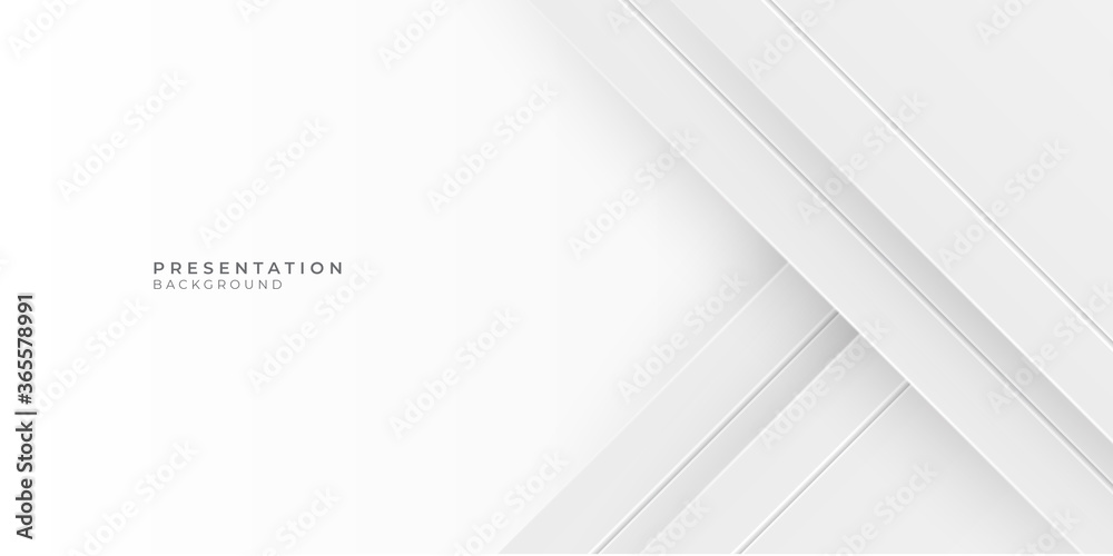 Modern abstract light silver 3d background vector for presentation design. Elegant corporate concept design with line pattern