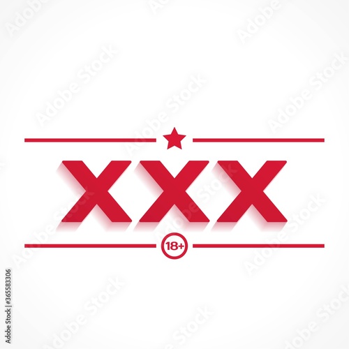 xxx icon on white