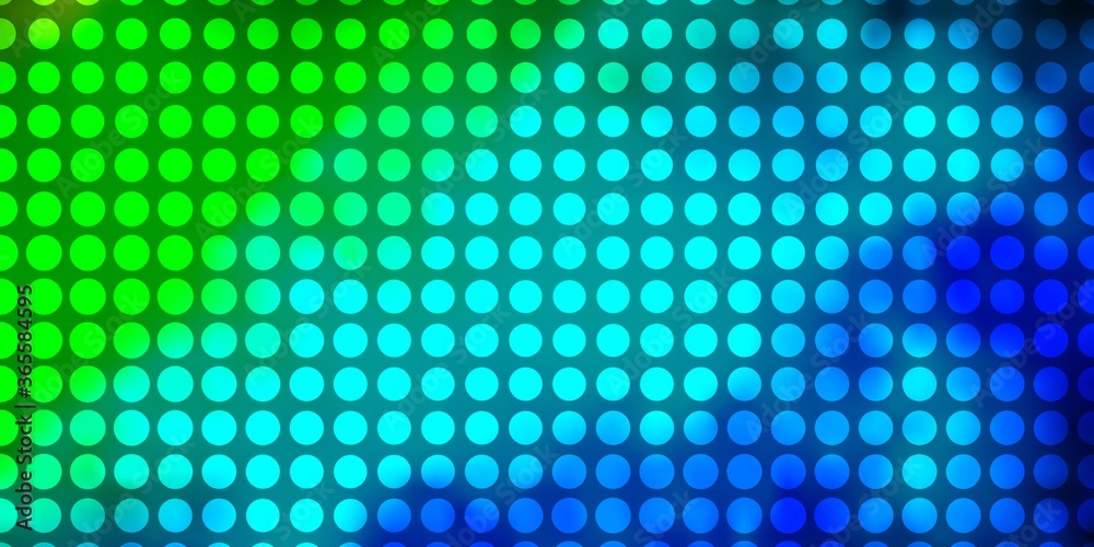Light Blue, Green vector layout with circles. Glitter abstract illustration with colorful drops. Pattern for business ads. Light Blue, Green vector layout with circles. Glitter abstract illustration with colorful drops. Pattern for business ads.
