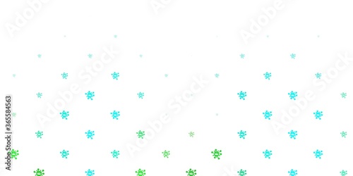 Light green vector texture with disease symbols.