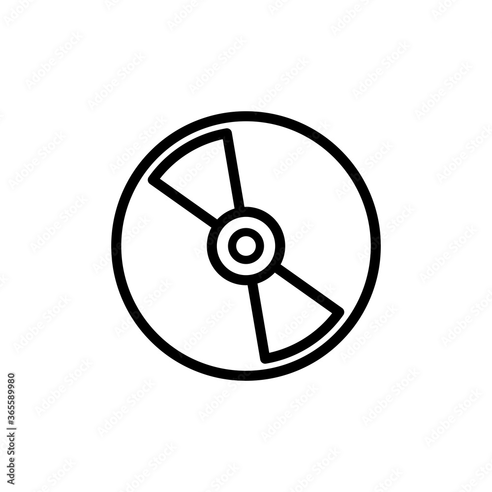 CD icon vector logo design template CD icon vector logo design template