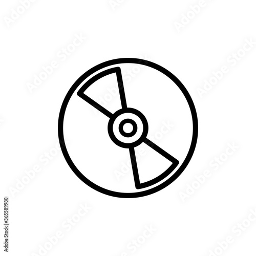 CD icon vector logo design template