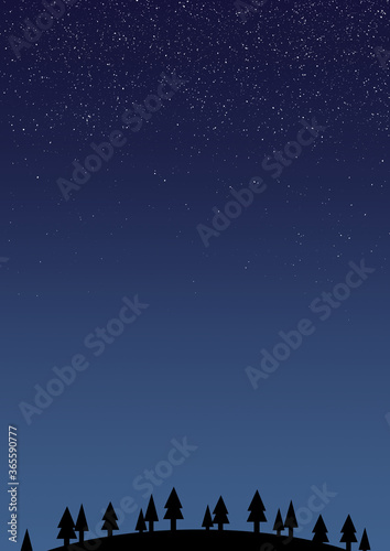 シンプルな夜空の背景