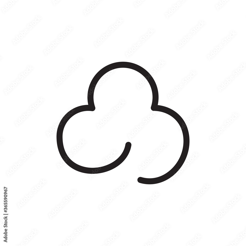 Cloud icon vector logo design template
