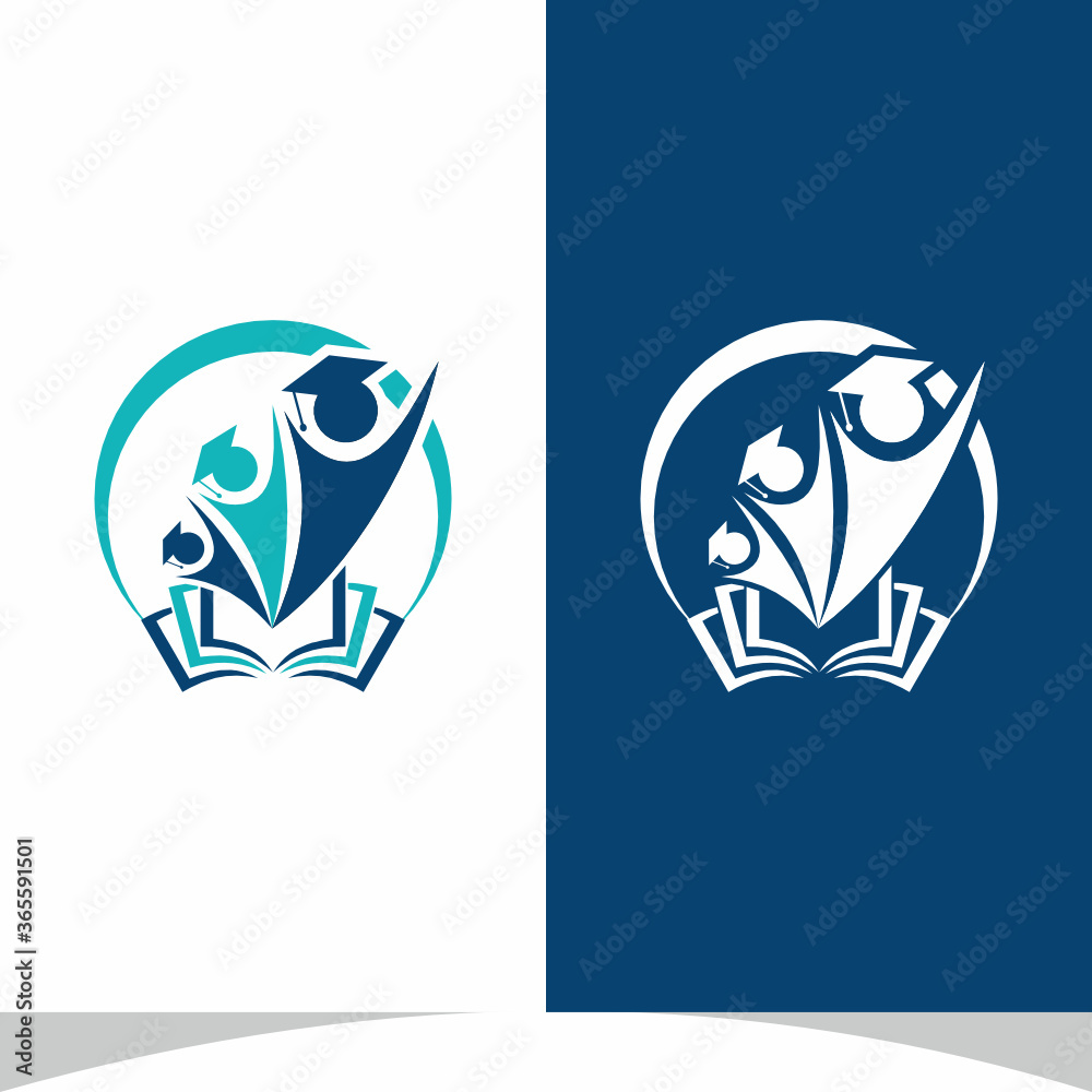 Education Logo Design Vector Illustration