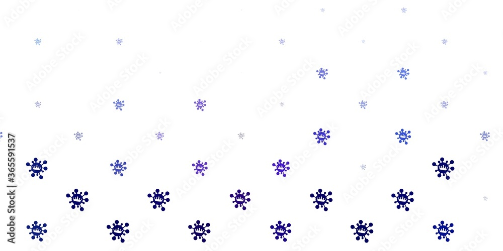Light pink, blue vector backdrop with virus symbols. Light pink, blue vector backdrop with virus symbols.