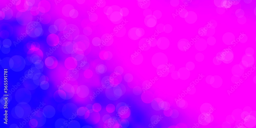 Light Pink, Blue vector background with circles. Illustration with set of shining colorful abstract spheres. New template for your brand book. Light Pink, Blue vector background with circles. Illustration with set of shining colorful abstract spheres. New template for your brand book.