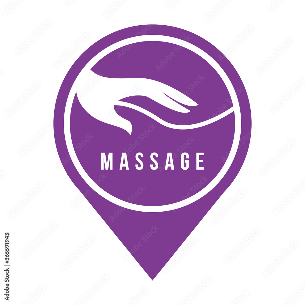 hands of therapist massage logo design Vector template illustration hands of therapist massage logo design Vector template illustration