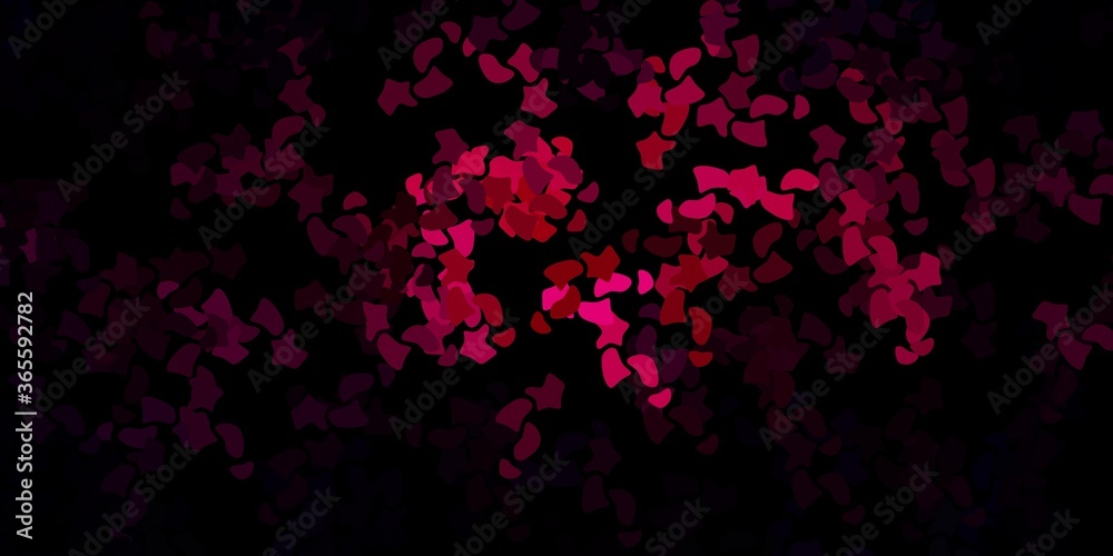 Dark pink vector pattern with abstract shapes. Dark pink vector pattern with abstract shapes.