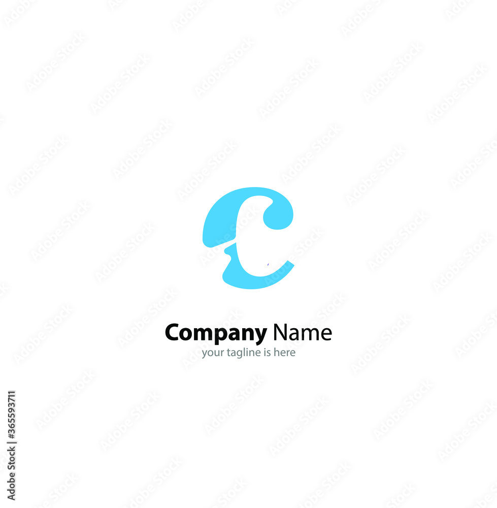 the simple elegant logo of letter C with white background the simple elegant logo of letter C with white background