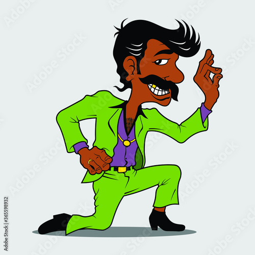 Funny Mexican character illustration vector