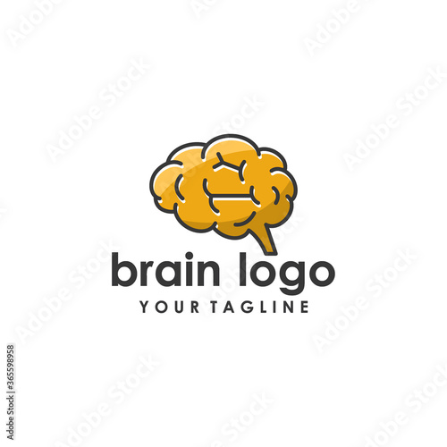 brain icon logo vector design illustration