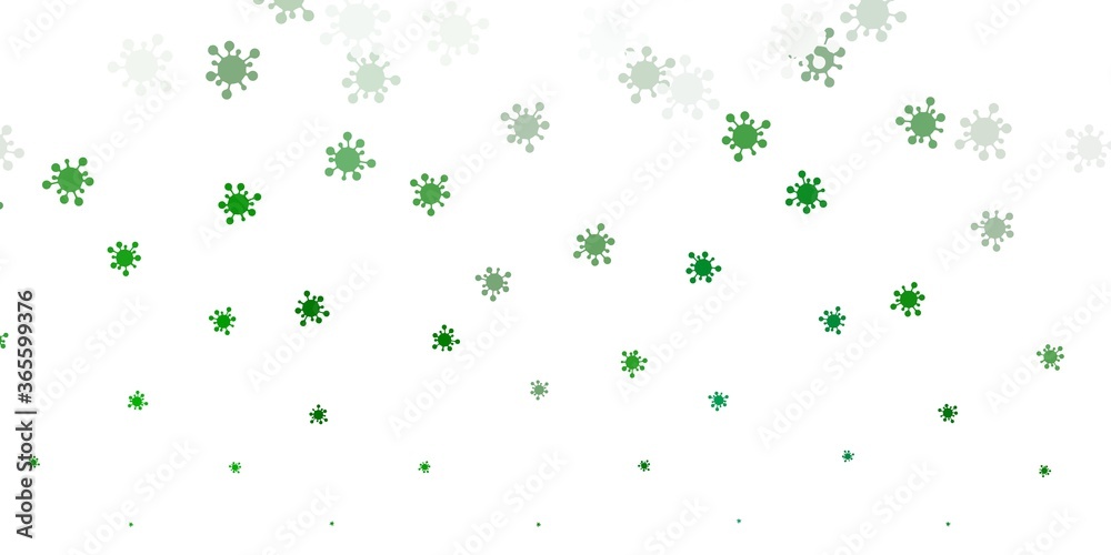 Light green vector template with flu signs. Light green vector template with flu signs.