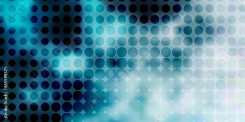 Light BLUE vector texture with disks. Modern abstract illustration with colorful circle shapes. New template for a brand book.