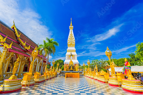 Wat Phra That Phanom is the sacred precinct of the Phra That Phanom chedi, located in the district of the same name, in the southern part of Nakhon Phanom Province, northeastern Thailand.