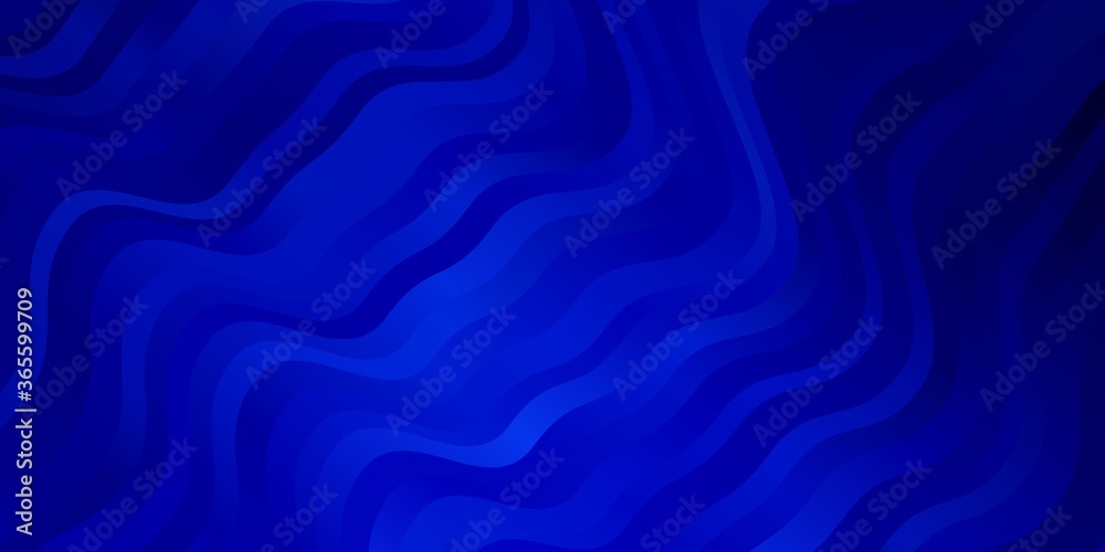 Light BLUE vector background with bent lines. Abstract gradient illustration with wry lines. Smart design for your promotions.