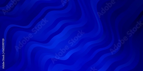 Light BLUE vector background with bent lines. Abstract gradient illustration with wry lines. Smart design for your promotions.