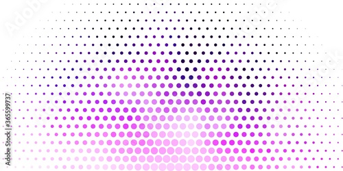 Light Purple vector backdrop with dots. Colorful illustration with gradient dots in nature style. Pattern for business ads.