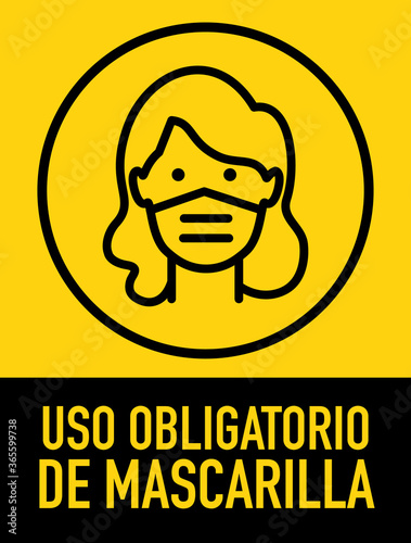 Uso obligatorio de mascarilla por prevención del coronavirus