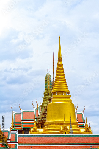 Wat Phra Kaew or Wat Phra Si Rattana Satsadaram in Bangkok, Thailand. 