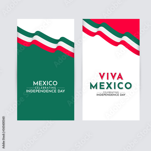 Happy Mexico Independence Day Celebration Vector Template Design Logo Illustration