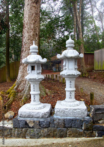The Kasuga-Taisha Shrine or Kasuga Grand Shrine in Nara, Kansai, Japan.