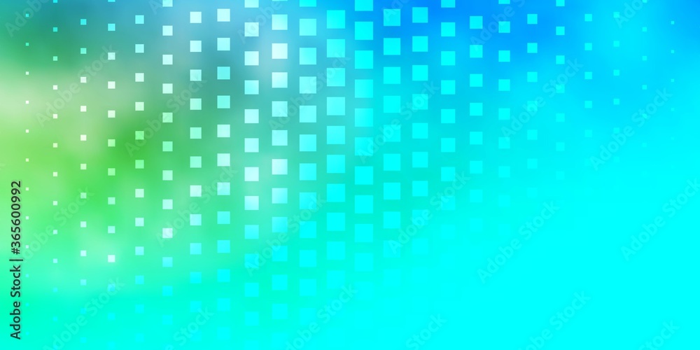 Light Blue, Yellow vector pattern in square style. Colorful illustration with gradient rectangles and squares. Template for cellphones.