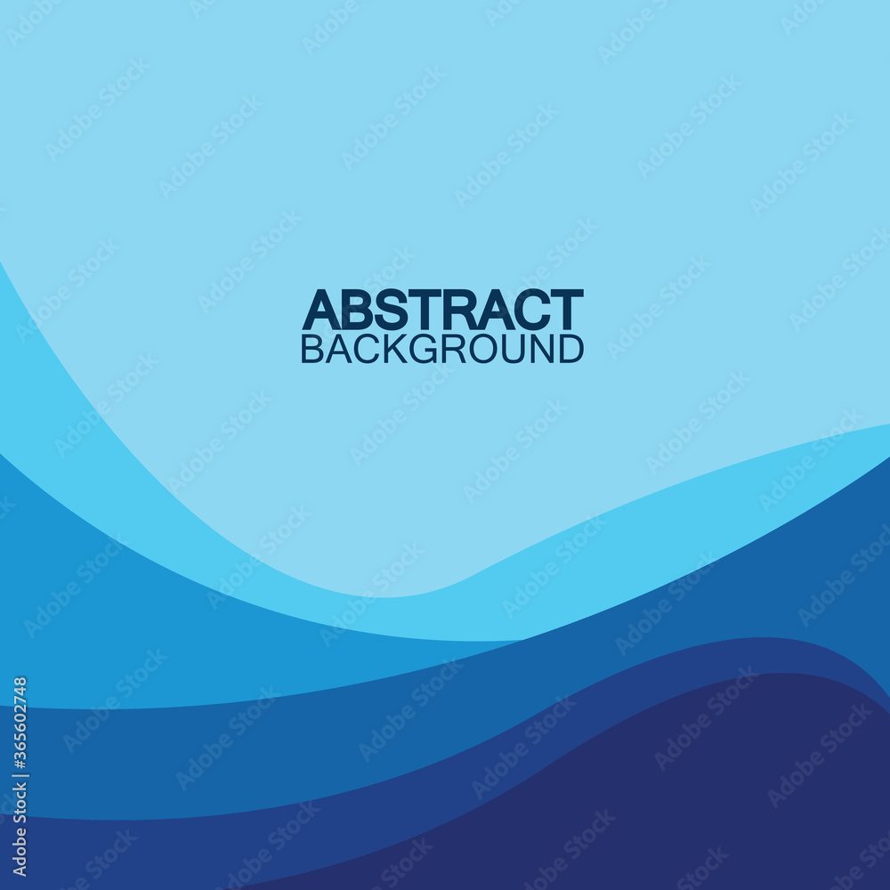 Blue wave vector abstract background flat design stock illustration Blue wave vector abstract background flat design stock illustration