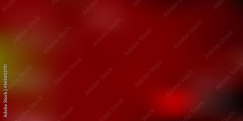 Dark red, yellow vector gradient blur pattern. Dark red, yellow vector gradient blur pattern.