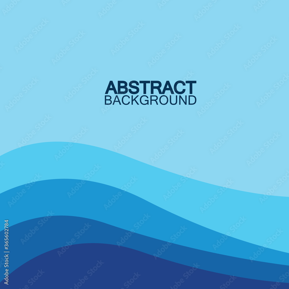 Blue wave vector abstract background flat design stock illustration Blue wave vector abstract background flat design stock illustration